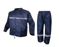 代尔塔 分体雨衣 带反光条 藏青色 XL（20套/箱） 407004