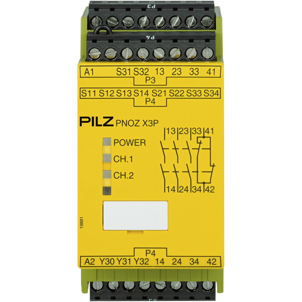 PILZ 安全继电器 777310 PNOZ X3P 24VDC 24VAC 3n/o 1n/c 1so