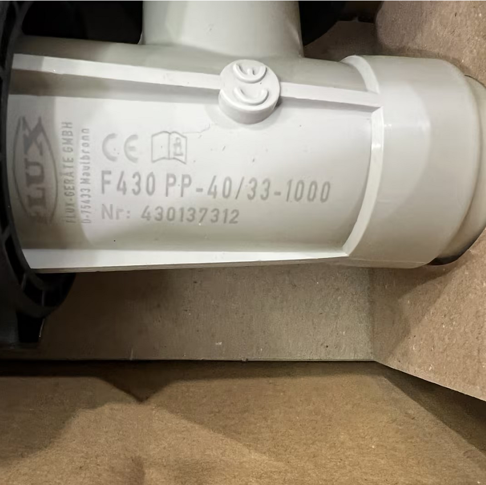 FLUX 泵管法兰 见附件 F430PP-40/33-1000