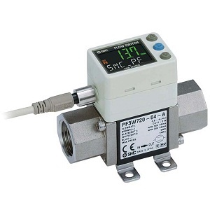 SMC PF3W 系列 3色显示 水用数字式流量开关 显示一体型 PF3W711-06-KT-M