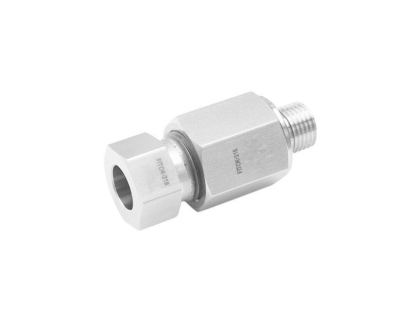 FITOK 1/2管转3/4NPT卡套接头 SS-DCM-DFF8-NS12