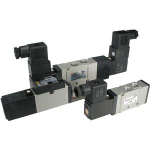 SMC VFS2000 系列 5通先导式电磁阀 间隙密封 直接配管型 VFS2430R-5-DZ-02-Q