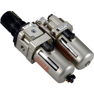 WKEA AC10A-AC60A 系列 空气组合元件：过滤减压阀+油雾器 AC40A-N04DE-KV-23