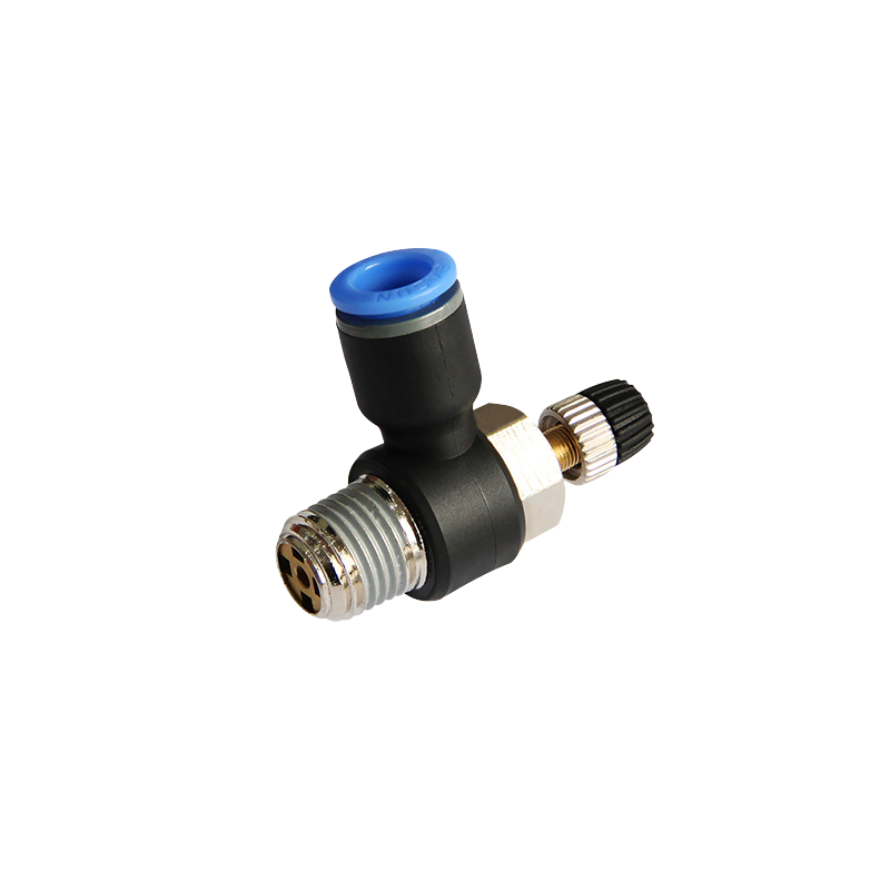 WKEA/维嘉 单向节流阀PSL系列 PSL801A 8mm PT1/8 排气节流型 灰色 PT牙